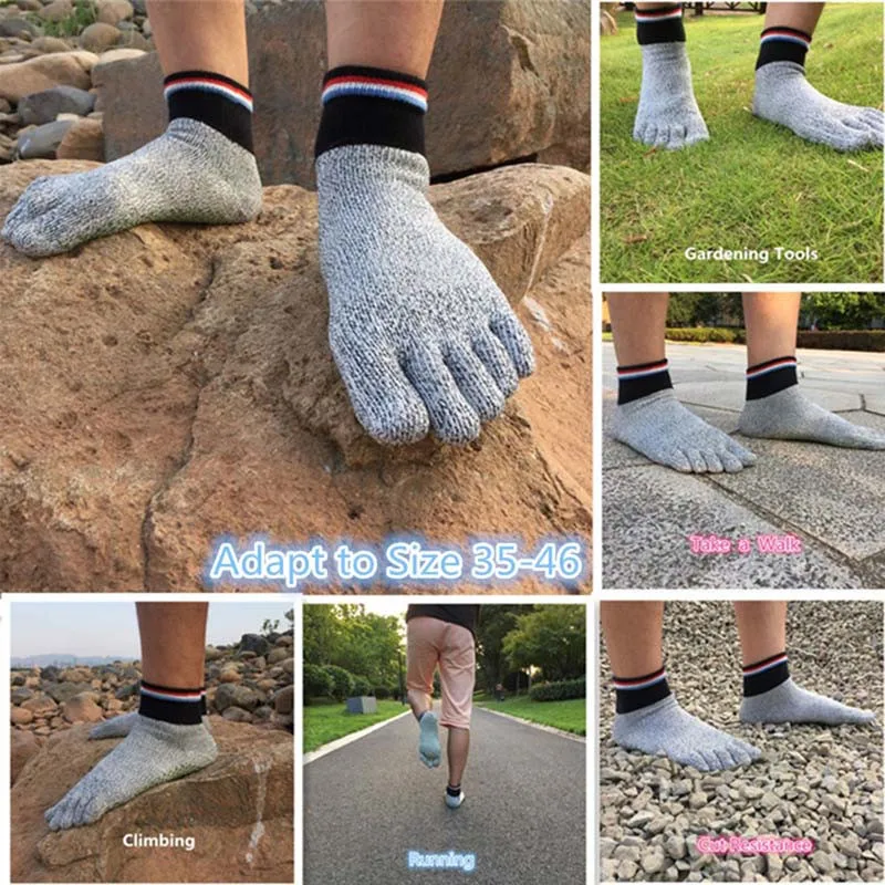 1 Чифт Нови Висококачествени и Удобни чорапи с 5 чорапи, устойчиви на гумата, Нескользящие Чорапи за йога, Туристически чорапи за Бягане, скално Катерене, Чорапи за краката