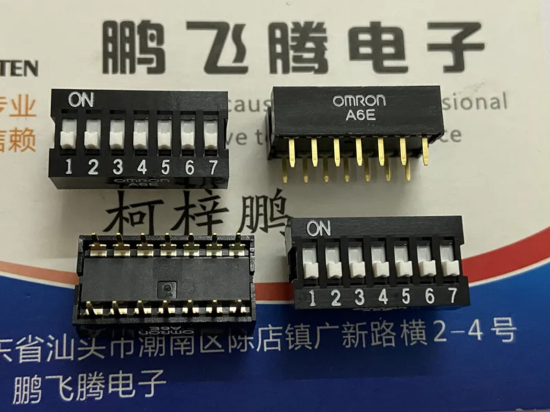 1 бр. Внесени японски A6E-7104-N вграден кодекс премина набиране 7-битов ключ за кодиране на ключ 2.54 мм