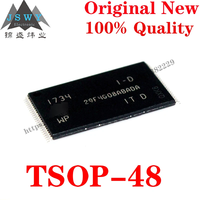 10 ~ 100 БР MT29F4G08ABADAWP-IT: D TSOP-48 29F4G08ABADA Полупроводниковата Памет NAND Флаш Чип за модул arduino Безплатна доставка