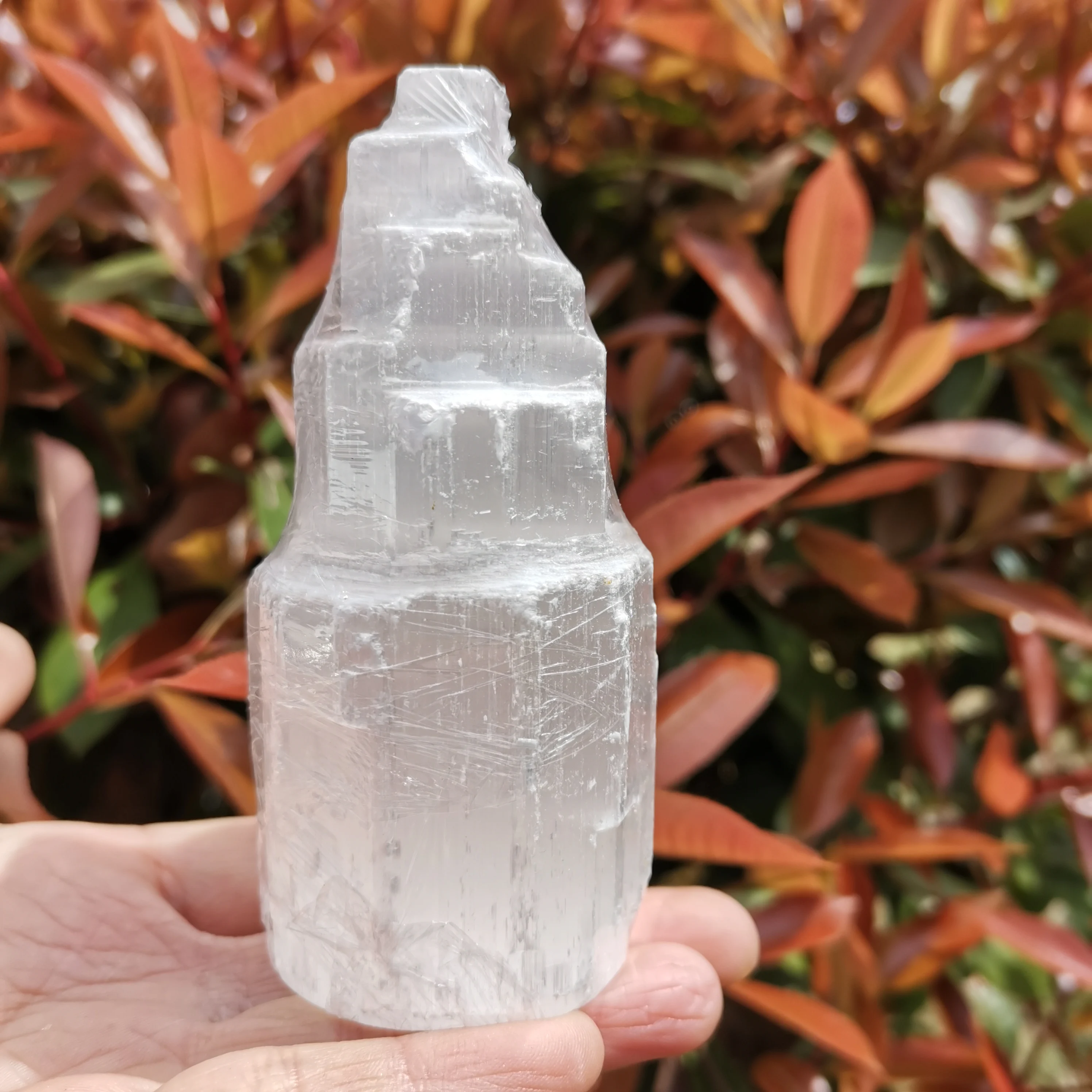 10 см Натурален бял Селенит Кула Издълбани Исцеляющий Гипсовый Crystal Чакра е Минерал, Скъпоценен Камък