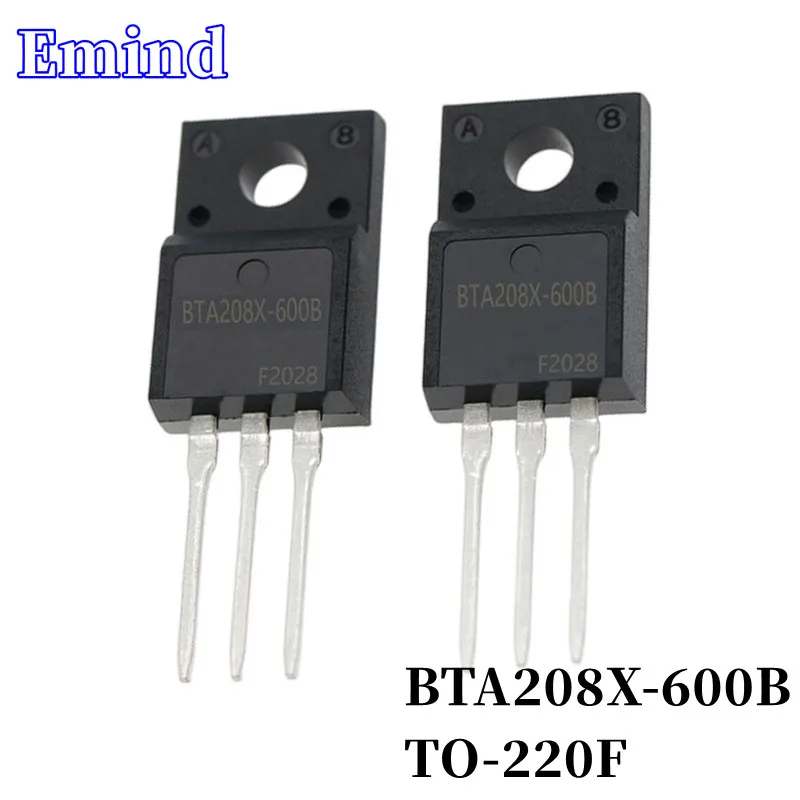 10шт BTA208X-600B BTA208X Тиристор TO-220F Пластмасови опаковки, 8A/600 DIP Симистор Голям Чип