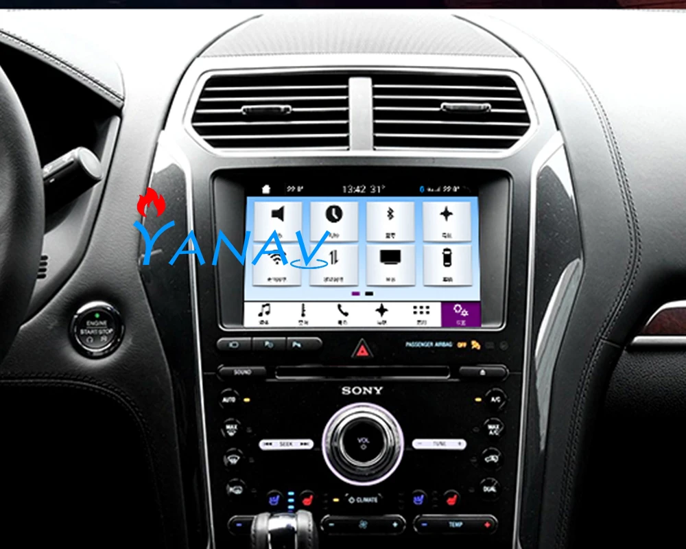 12,1 инча За FORD Explorer 2013-2017 Вертикален екран на Android Автомобилен радиоприемник GPS автомобилна навигация, радио, мултимедиен плеър carplay