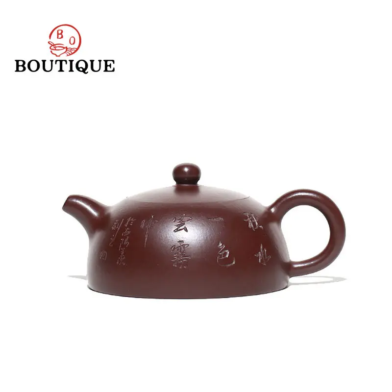 140 мл Yixing Лилаво Глинен Чайник Известен Ръчно изработени от Висок клас във формата На Полумесец Coffee Maker Китайска Колекция Zisha Чай Подаръци