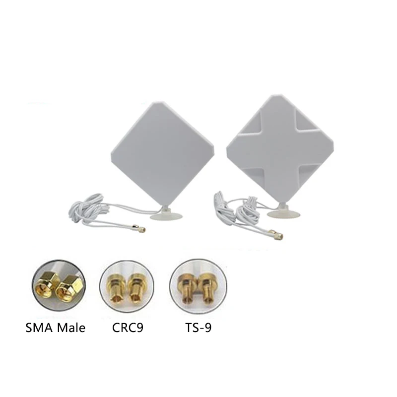 1БР 5G Антена на рутера 5G CPE външно усилване на сигнала приемната антена външна с висок коефициент на усилване на SMA TS9 CRC9 Конектор 600-6000 Mhz
