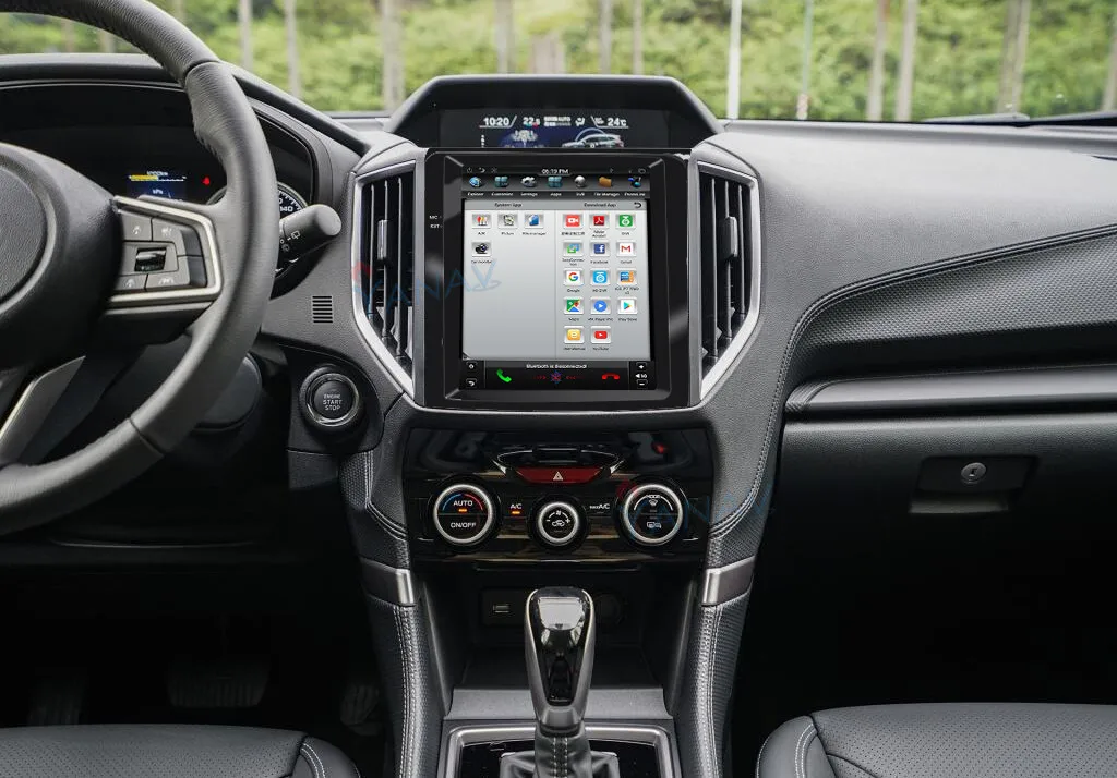 2 Din Android GPS Навигация Tesla Видео Мултимедиен DVD-Плейър Авто Радио За Subaru Forester XV 2018 + Авторадио Стерео Корона Uint