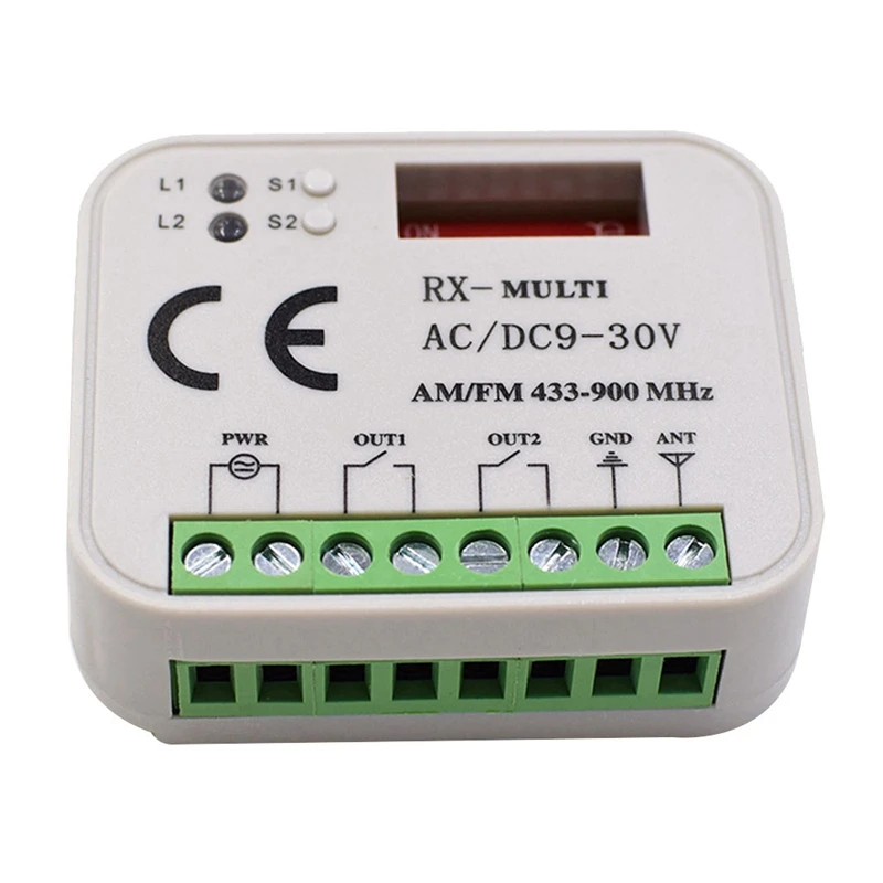2-Канален контролер за Ключ на Приемник RX Мултичестотно Приемник 300-900 Mhz Smart Remote Receiver