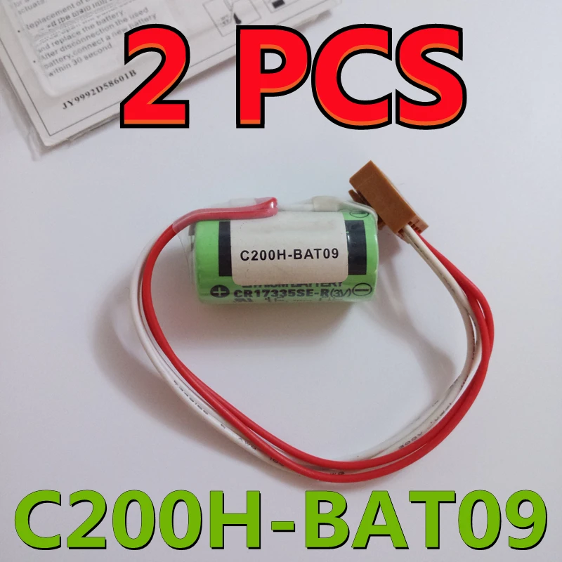 2 бр. Оригинални Нова Дата на Батерията C200H-BAT09 3 В АД Литиеви Батерии С Вилици CR17335SE-R Безплатна Доставка