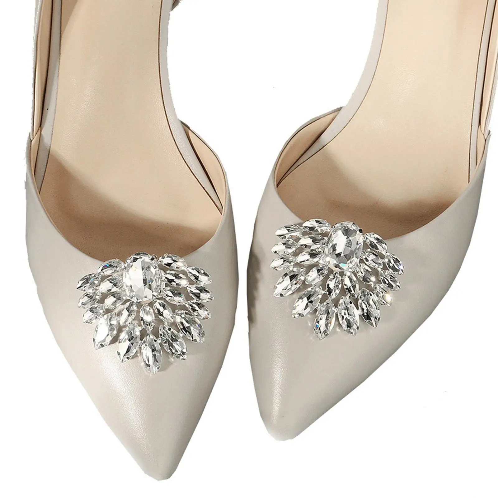 2 елемента Модни Обувки Клипове за Младоженци Сватбени Обувки Чар Свалящ Обувки На Висок Ток Клип Аксесоари за Облекло DIY за Сватба