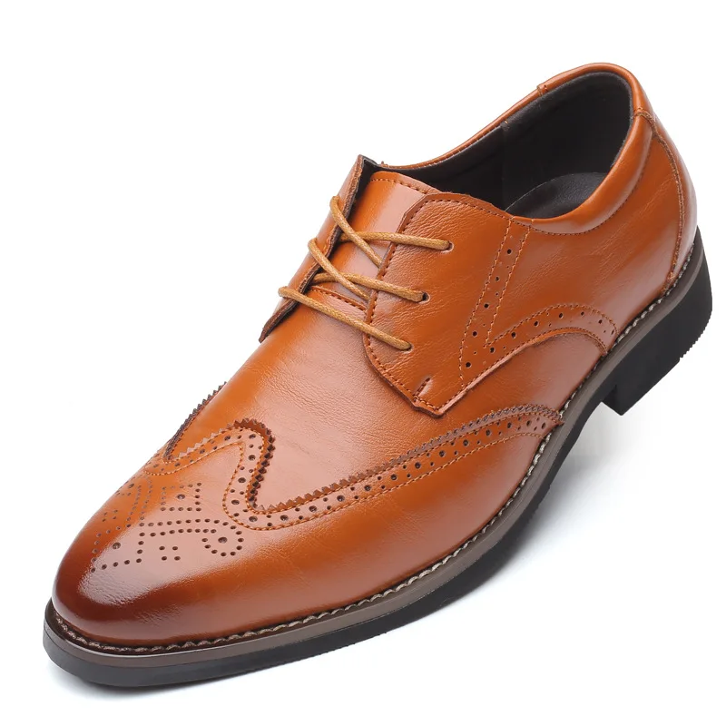2021 Модерен Мъжки Официалната Обувки с Високо Качество От Дишаща естествена Кожа, Мъжки Лоферы в бизнес стил, Оксфордские Сватбени Обувки 22