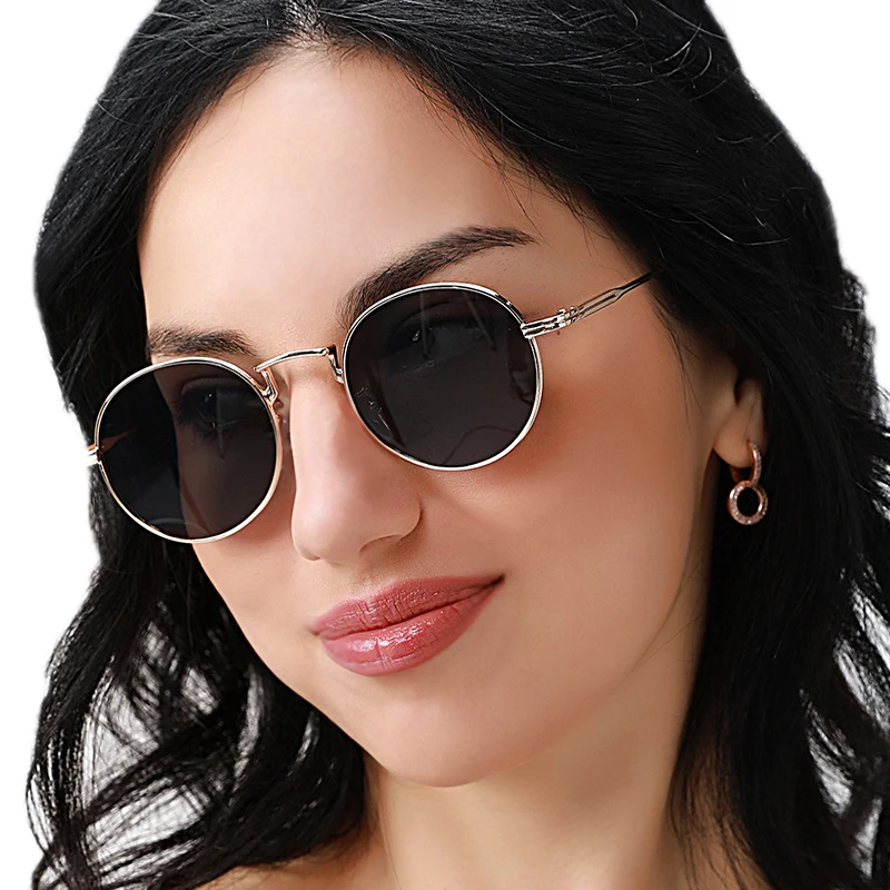 2022 Модерен Ретро Слънчеви Очила Мъжки Кръгли Vintage слънчеви Очила за Мъже/Жени Луксозни Слънчеви Очила Мъжки Малки Нюанси за Жени, Луксозни