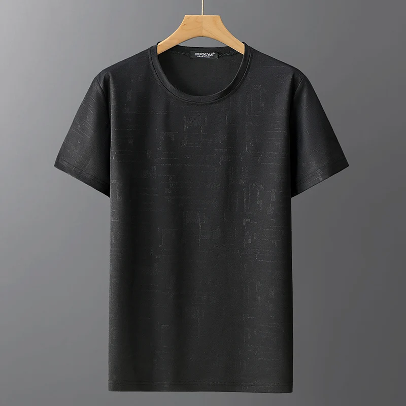 2022 Нова Ежедневни тениска оверсайз с шарени 4XL-11XL, тениски, висококачествени мъжки дрехи, с кръгло деколте и къс ръкав, Модни Летни Блузи с Принтом