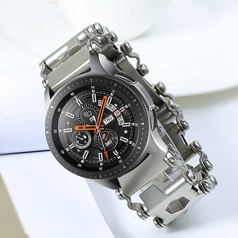 22 мм Многофункционален метална каишка за Samsung Galaxy watch 3/Huawei watch 3/Amazfit GTR Спортен каишка за Huawei Watch GT2