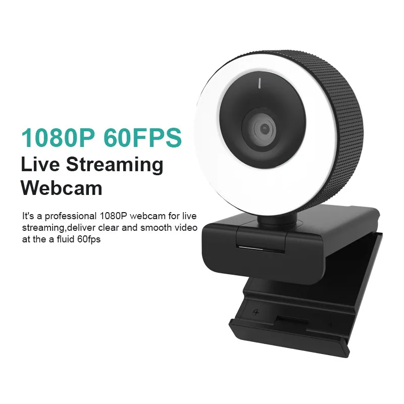 2MP 1080 P 60 кадъра в секунда Автофокусный Заполняющий Светлина USB Уеб Камера За видео Конферентна връзка на Онлайн Проучване на Живо Boardcast