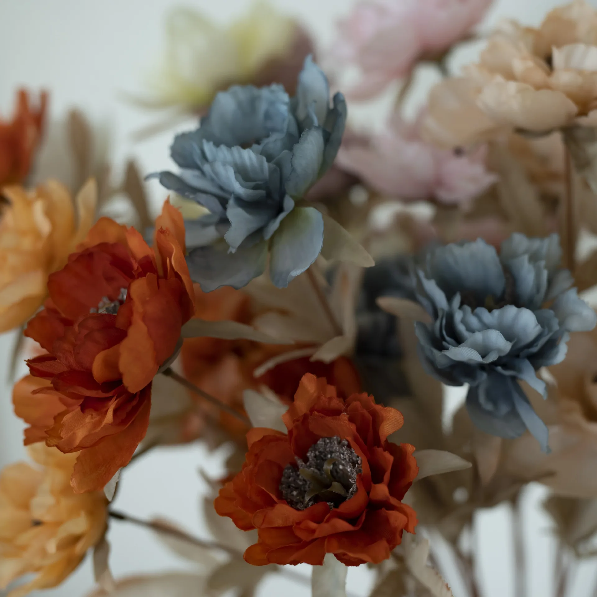 3 цветни глави hibiscus божур изкуствена коприна цветя за сватба парти декорация на дома, фалшив цвете