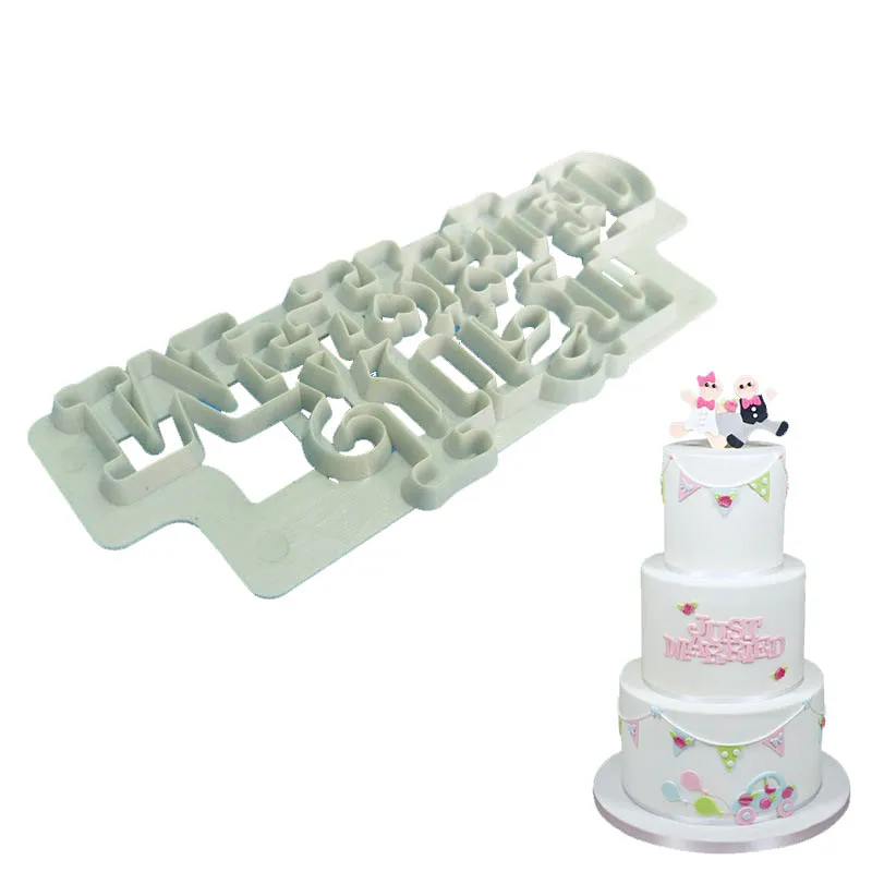 3D Сватбени Кутии За Бисквити Мухъл Само Че е Оттеглил се Ожени Писмо 