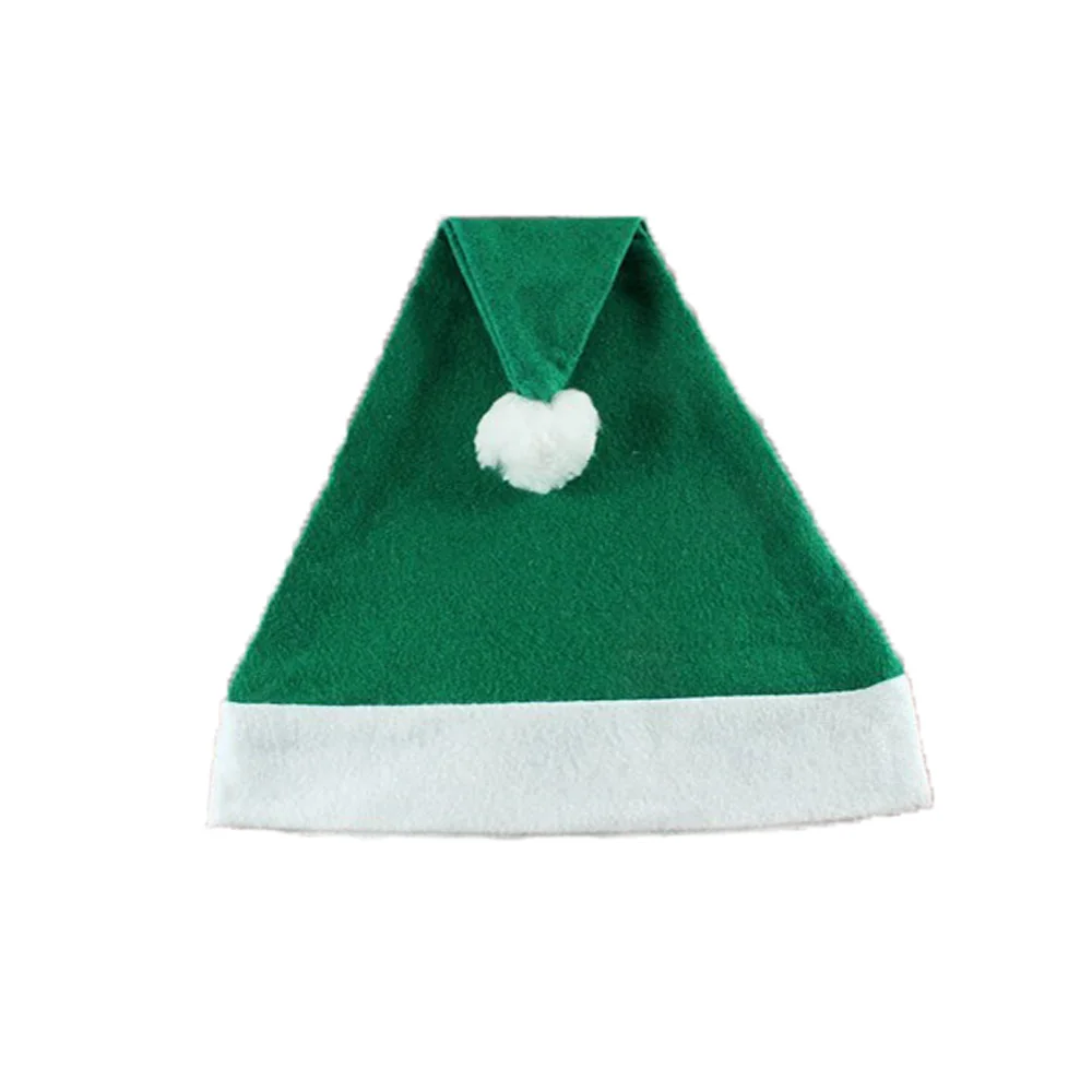 3шт зелен цвят Коледна шапка и шапката на Дядо Коледа и Шапка на Дядо Коледа