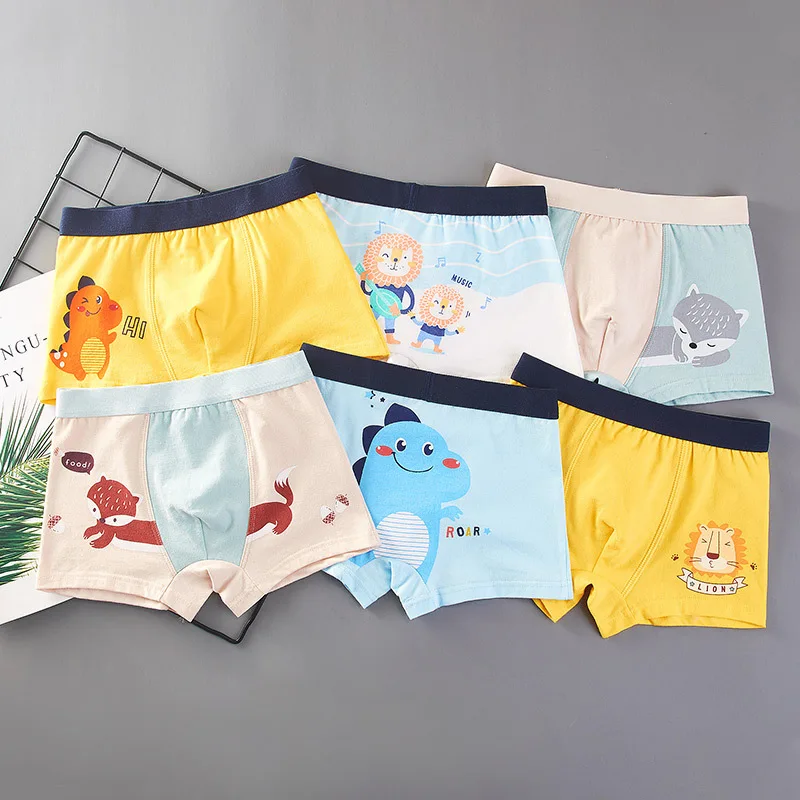 4 Опаковки Поколение детско бельо За момчета, Къси памучни панталонки за момчета, малки, средни и големи на детски боксерки