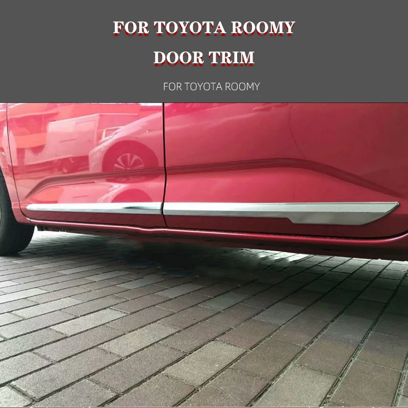 4 бр. Странична Врата Покритие на Каросерията се Придържаме Лента За Toyota ПРОСТОРЕН 2018 2019 ABS Хромирани Вратата на Формоване Аксесоари За Полагане на Автомобили