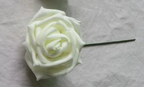 6 см изкуствени цветя рози от пяна eva ръчно изработени композиции за бродерия, сватбен букет, цвете топка, букети играчки, украса кола