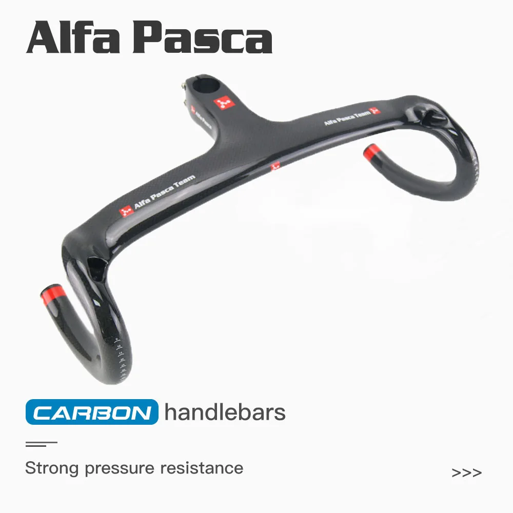 Alfa Pasca Интегриран Лост от въглеродни влакна Лост За Шоссейного наем 28,6 мм Колоездене, Дръжки за Велосипед 400/420/440 мм Състезателна Греда