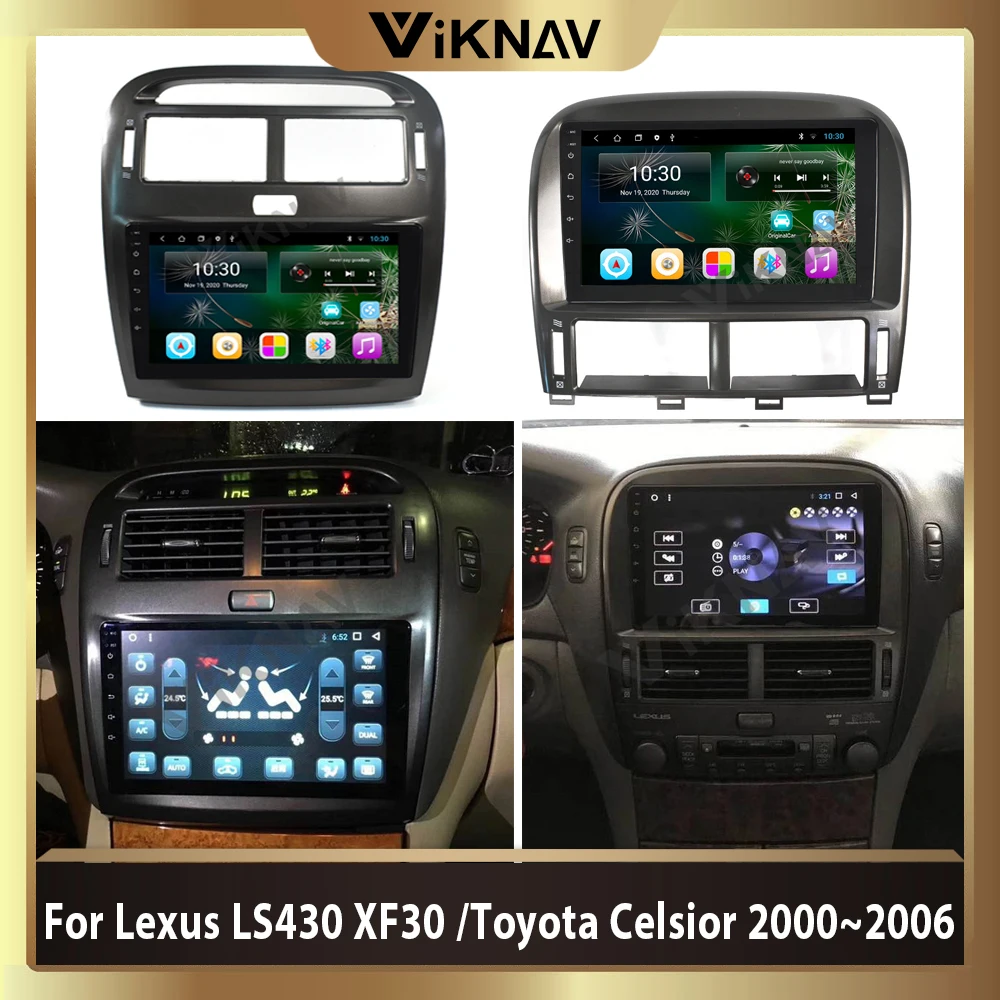 Android 10,0 автомобилен радиоприемник За Lexus LS LS430 XF30 За Toyota Celsior 2000 ~ 2006 стерео авто мултимедиен плейър GPS навигация