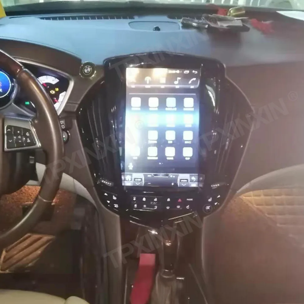 Android 11,0 За Cadillac SRX 2008 + Tesla Радио Вертикален Стил Автомобилен GPS Навигация Главното Устройство Мултимедиен Плеър Магнитола Магнетофон