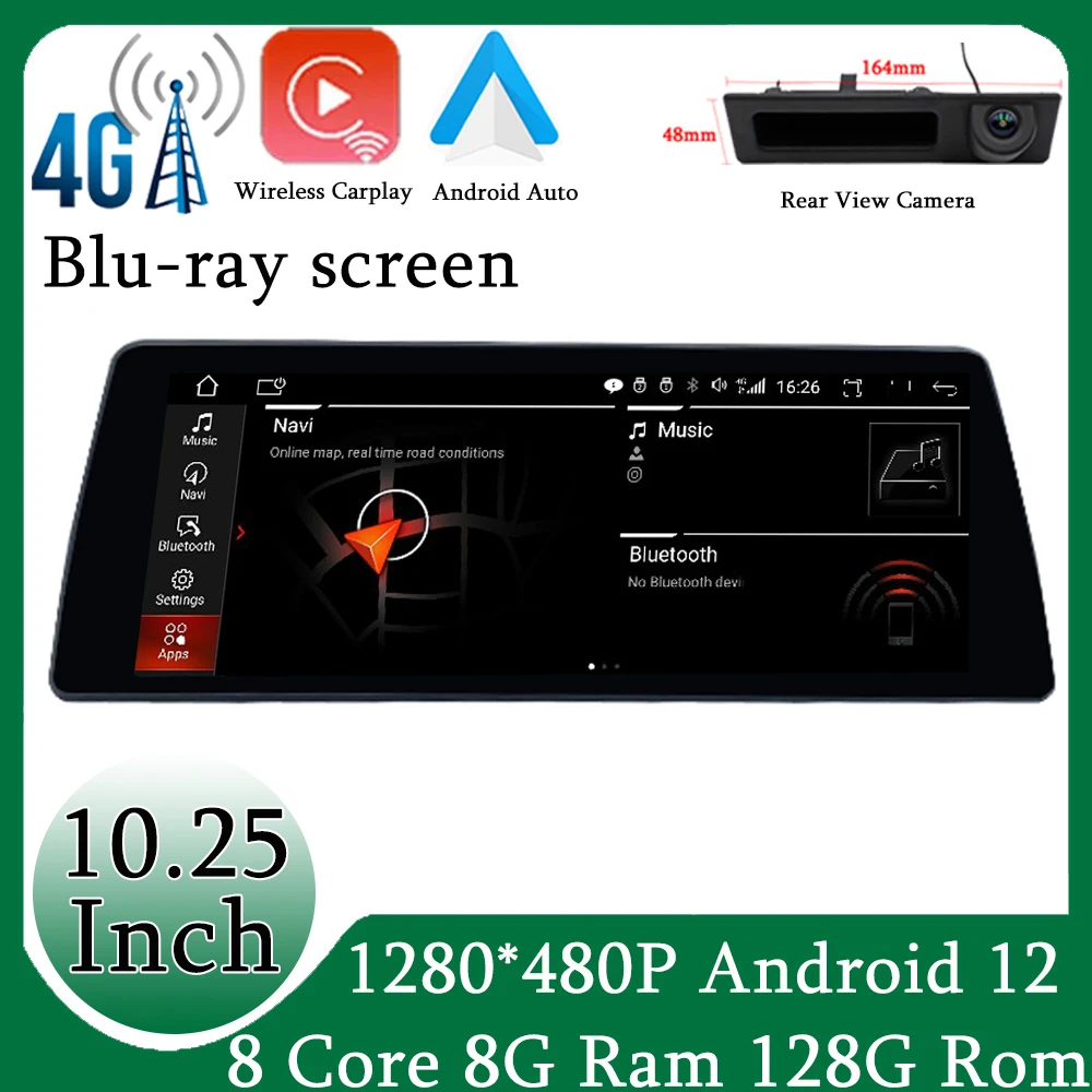 Android 12 Сензорен Екран Автомобила Радио, Мултимедиен Плеър За BMW X3 E83 2006-2010 iDrive Система за GPS Навигация Стерео уредба