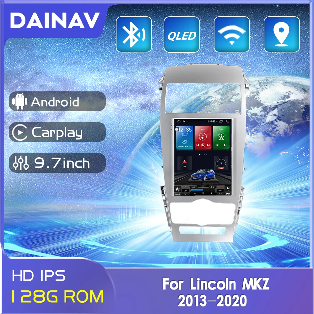 Android Автомобилното Радио GPS Навигация За Lincoln MKZ MKC MKX 2013-2020 Автомобилен Мултимедиен Плеър Магнетофон 2din HD екран