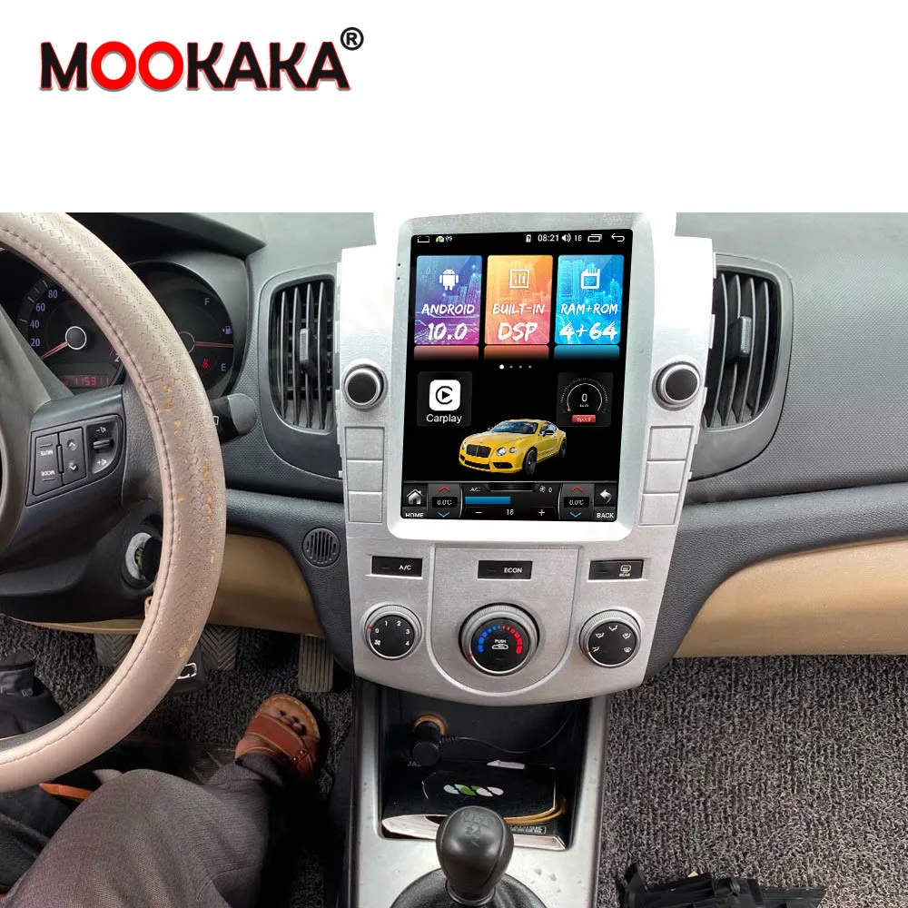 Android11 За KIA Forte 2009-2014 Авто Радио Плеър Мултимедиен Сензорен Екран Стерео GPS Навигационна Система DSP Carplay