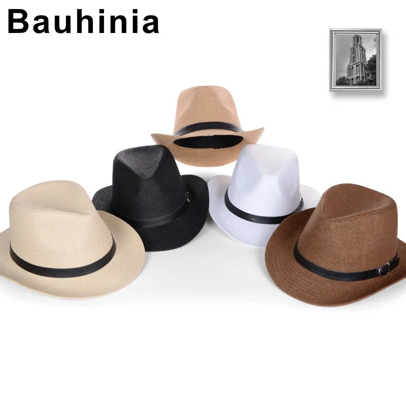 Bauhinia брандираната лятна солнцезащитная шапка за пътуване на открито, дива дишаща широка периферия шапка с плоска периферия, западна ковбойская шапка от слънцето, плажна шапка