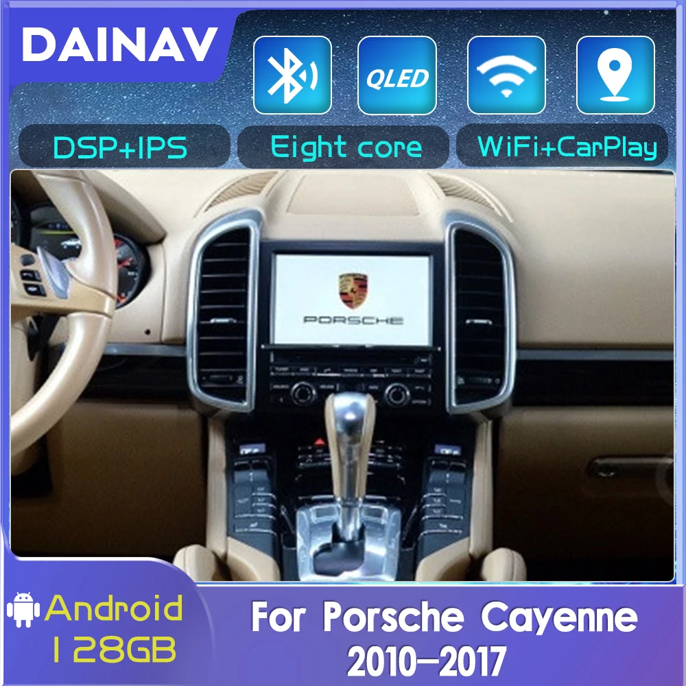 CarPlay Android Радио За PORSCHE CAYENNE 2010-2017 Радио Мултимедиен Плейър GPS Навигация DVD Плейър Авто Стерео Carplay