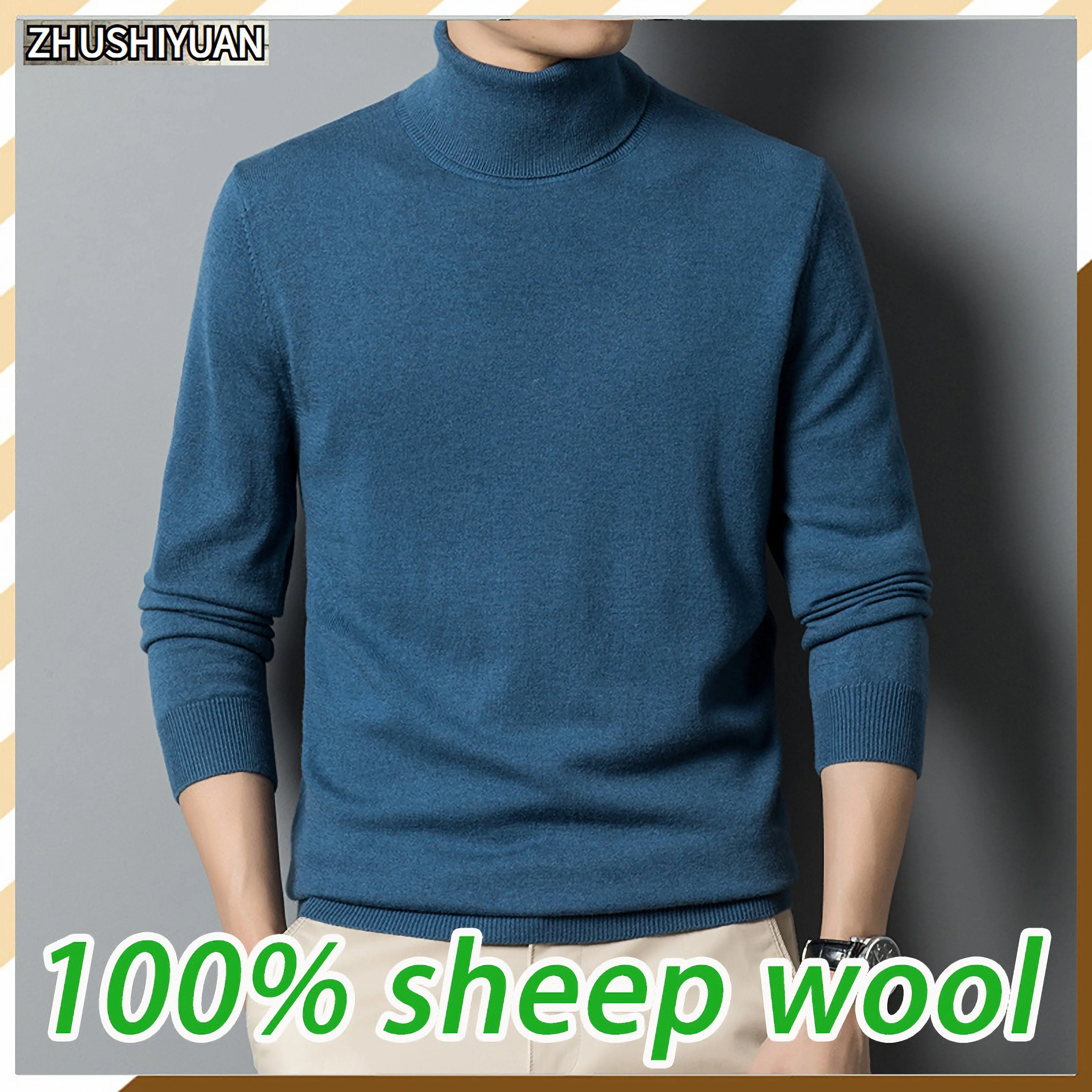 Crochet Пуловер От 100% Чиста Вълна, Висококачествен Зимен Пуловер, Пуловер, Мъжки Поло, Дизайнерски Пуловер Оверсайз, Vetements Homme 2022