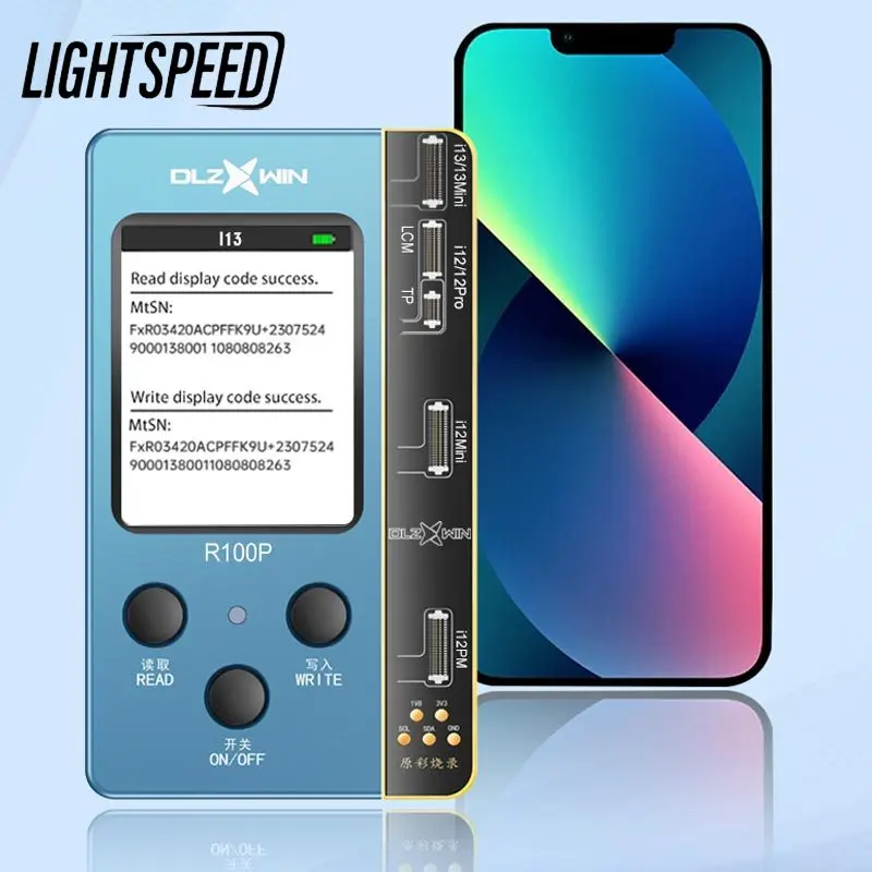 DL R100P Многофункционален Ремонт Тестер За iPhone 12 Pro Max 13 Mini Samsung True Tone Възстановяване на Оригиналните Инструменти За Възстановяване на Цвета