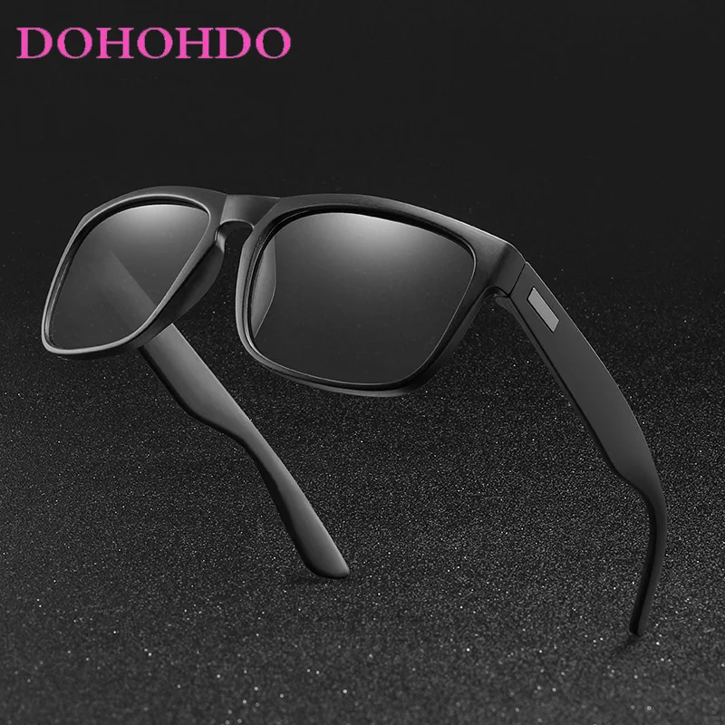 DOHOHDO Мъжки Поляризирани Слънчеви Очила Мъжки Нюанси За Шофиране Класически Квадратни Огледални Очила Дамски Защитни Очила За Шофьора UV400 Oculos Masculino