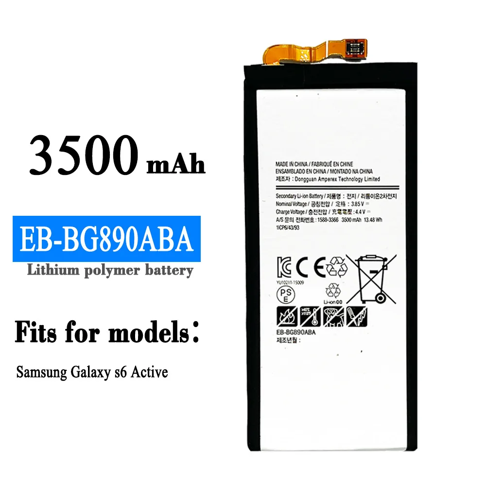 EB-BG890ABA Оригинален Висококачествен Взаимозаменяеми Батерия За Samsung Galaxy S6 активен Мобилен Телефон 3500 mah 100% Нови Батерии