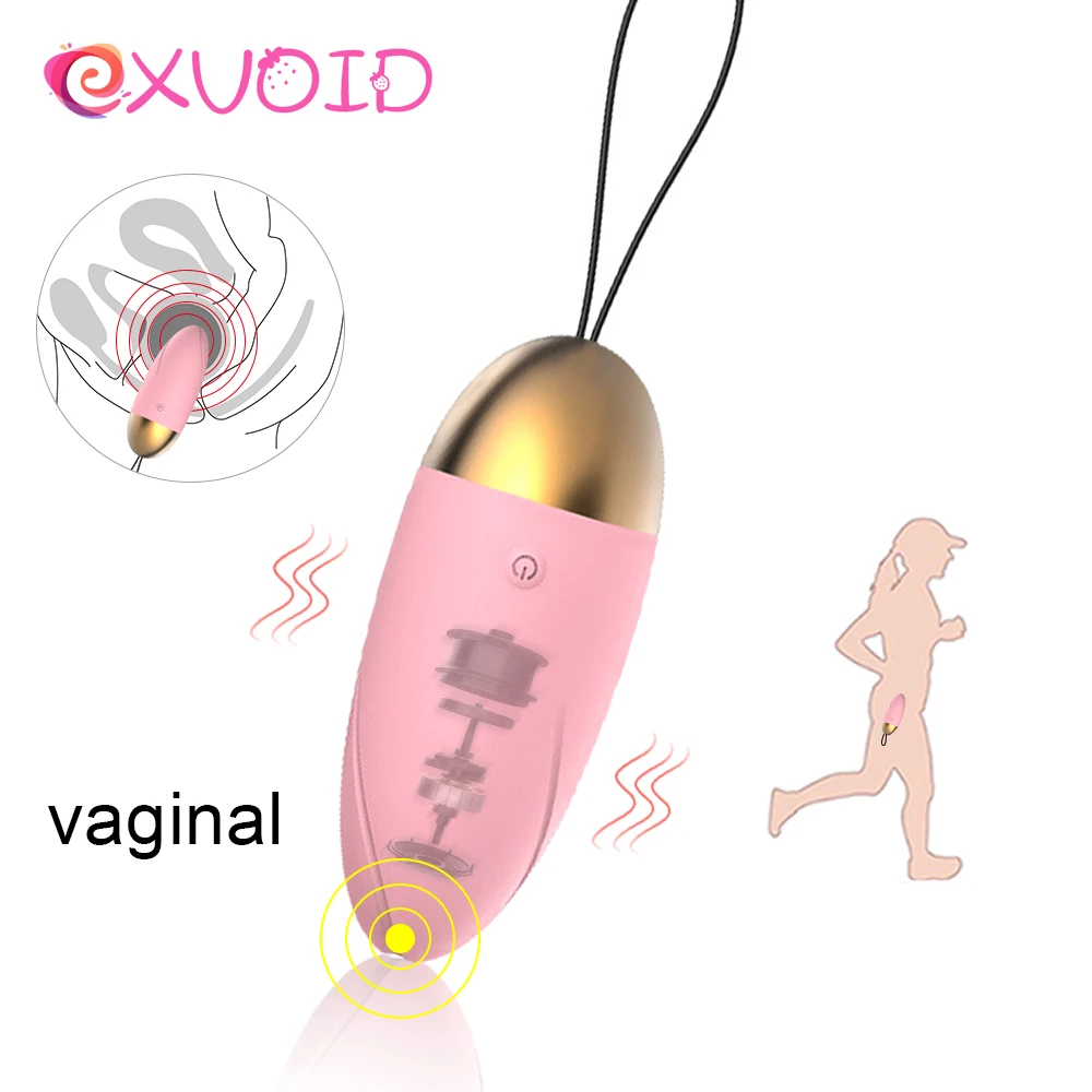 EXVOID Силикон Яйце Вибратор от Секс Играчки за Жени G Точката Масажор Безжично Дистанционно Управление Вагинален Масаж с Топчета 10-Степенна Вибратор