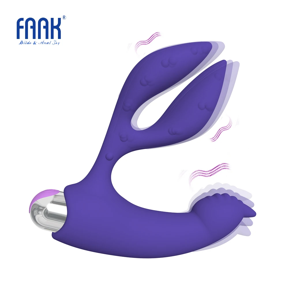 FAAK Мъжки Масаж на Простатата Вибратор Анален накрайник на g-точката се стимулира клитора мастурбира силиконови секс играчки за мъже, жени, водоустойчив