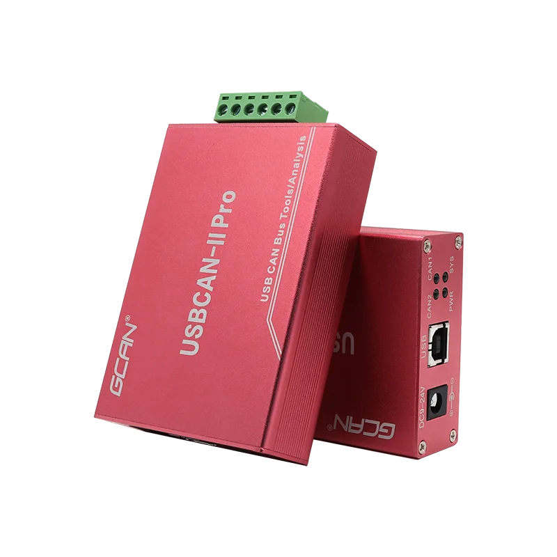GGCAN USBCAN II Pro Адаптер USB-CAN Двоен мрежов Адаптер с два канала Can-bus Предаване/приемане Can-bus