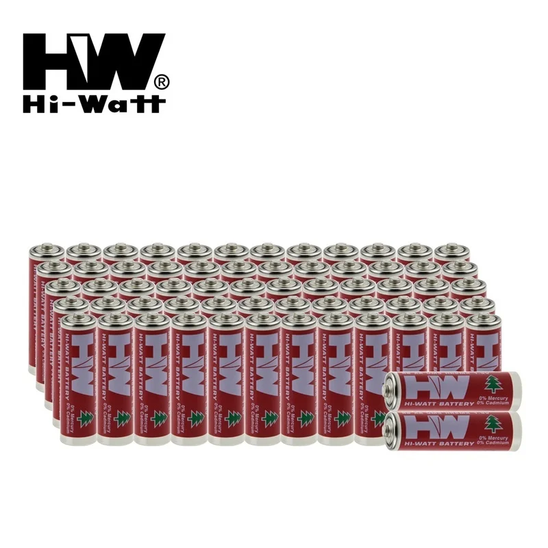 Hi-Watt 555 Батерия от 1,5 AA Еднократна употреба Суха Батерия R6P UM3 MN1500 E91 За Термометър Радио Фенерче CD плейър et