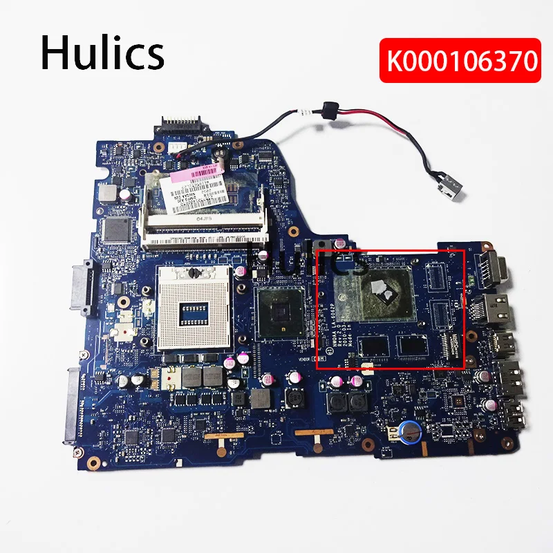 Hulics се Използва K000106370 NWQAA LA-6062P дънна Платка За Лаптоп Toshiba Satellite A665 A660 дънна Платка с DDR3