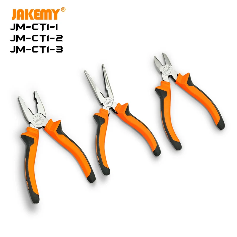 JAKEMY JM-CT1-4 Продажба на Едро на Многоцелеви Дълъг Нос 8 инча Клещи САМ Ръчен Инструмент за Усукване на Тел Рязане