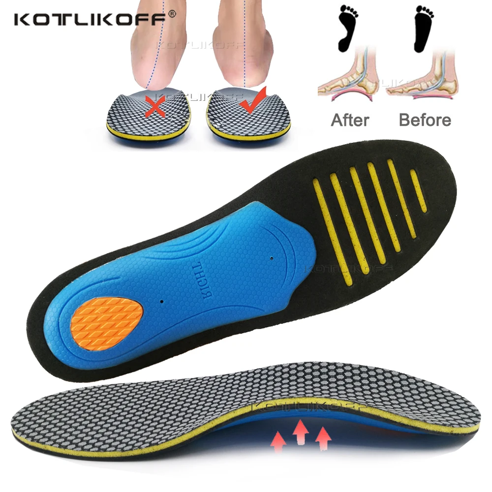 KOTLIKOFF Ортопедични Обувки Подметка Стелки За Краката Супинатор Спортна Лека Хастар Обувки За Ходене Поставяне на Грижа За Краката Стелка