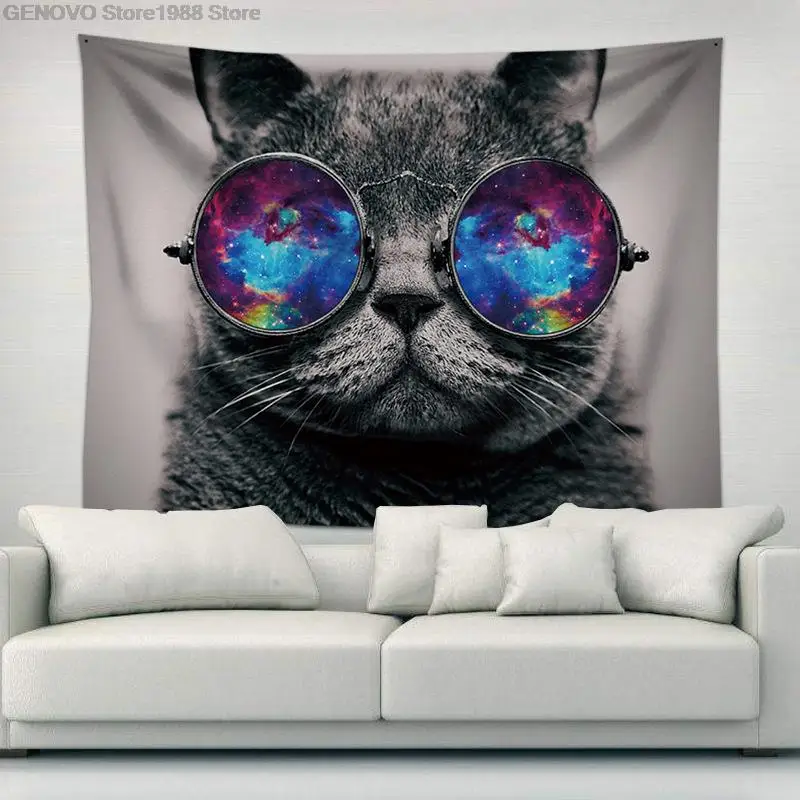 Katze wandteppich behänge hause hängen bilder dekorative tischdecke hintergrund tuch picknick kissen