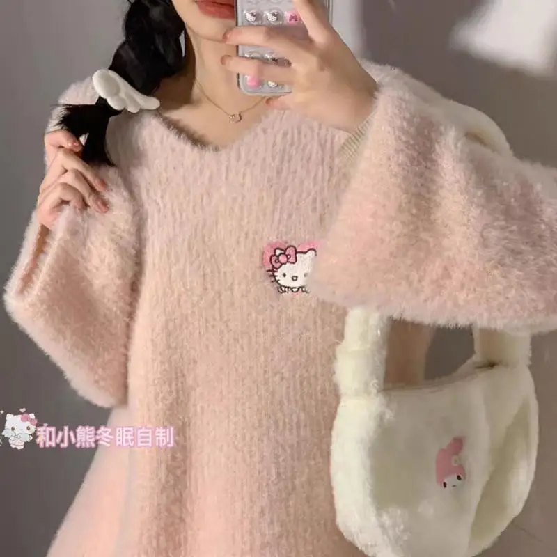 Kawaii Sanrio Пуловер С Шарките На 