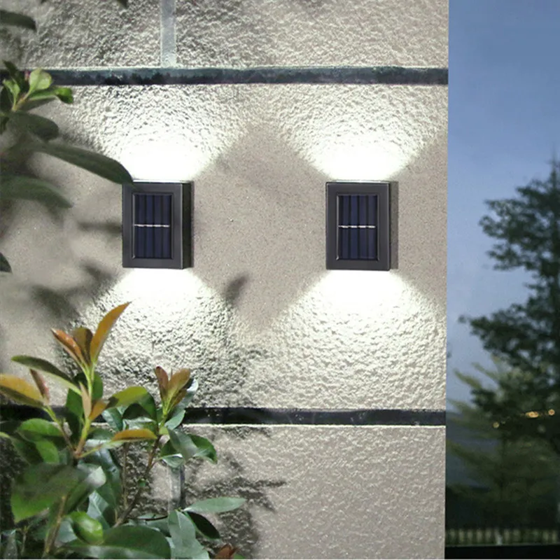 LED Слънчев, с монтиран на стената Лампа Сензорна Лампа за Улично Осветление Външно Украса на Градината Венец Открит Светлина Слънчево Осветление Слънчев Водоустойчив