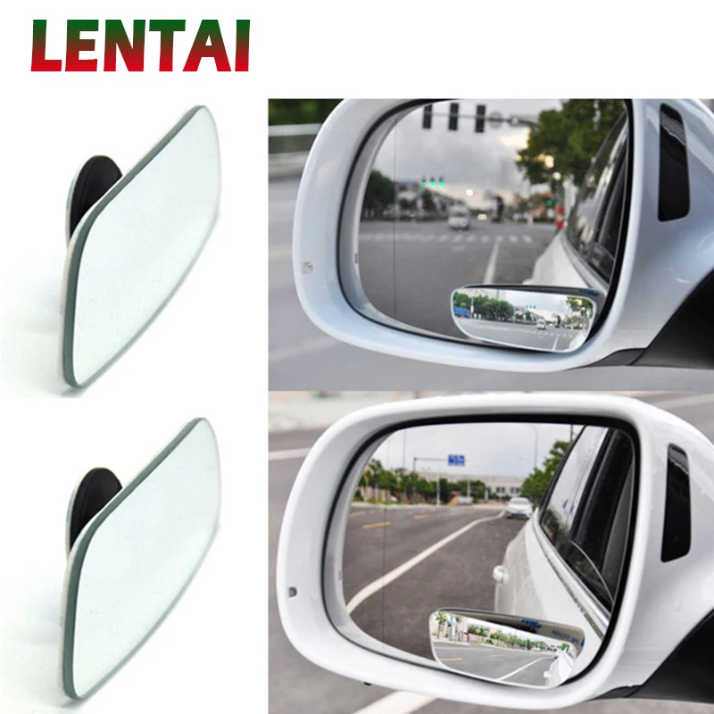 LENTAI 1 комплект Автомобилно Огледало за обратно виждане 360 Широкоъгълен Обектив За Fiat Punto 500 Volkswagen VW Polo, Passat B7 B8 Golf 5 6 7 Touran, Tiguan
