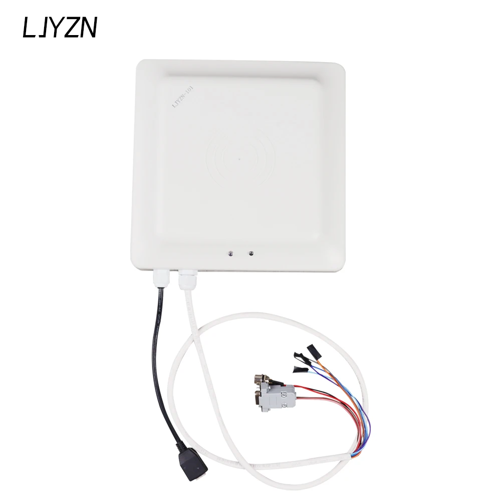 LJYZN 1-6 м Дълъг Среден Обхват на Четене на Етикети UHF RFID Четец на карти с интерфейс RS232 RS485 Wiegand