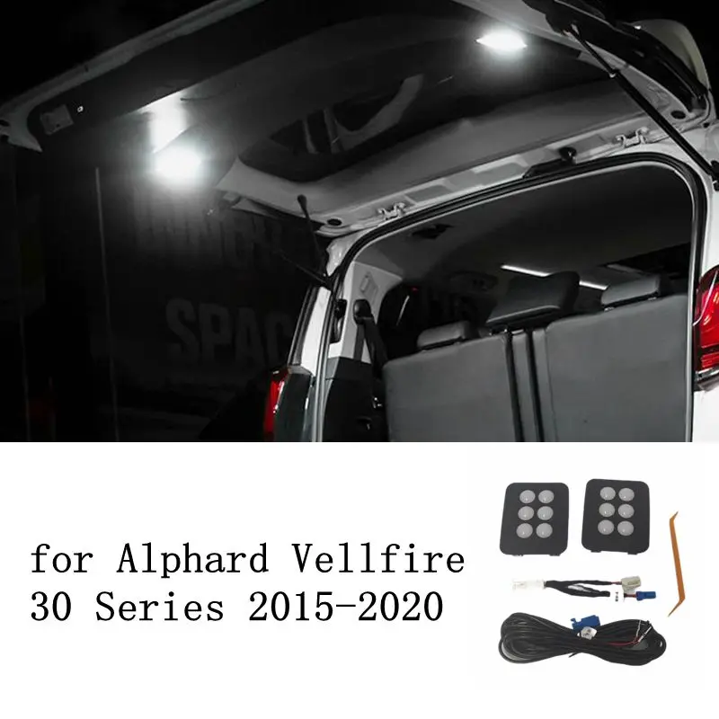 Led задна светлина за багажника, допълнителен багаж, с лампа за alphard vellfire 30 серия 2016 2017 2018 2019, светлини за задна врата