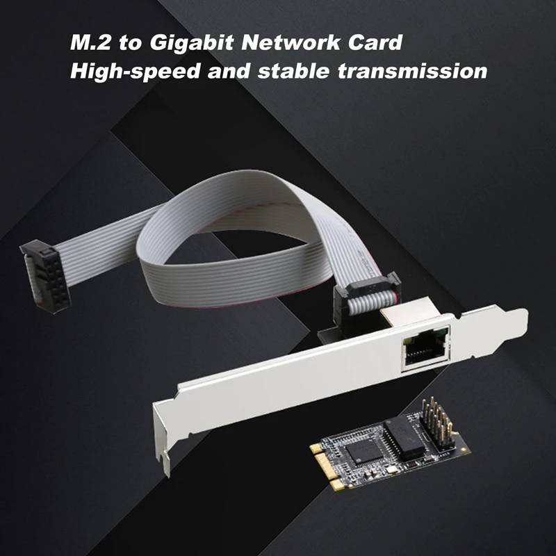 M. 2 B-ключ M-ключ към гигабитова мрежова карта I210AT Чип Ethernet Мрежова карта 10/100/1000 Mbit/с Настолна мрежова карта