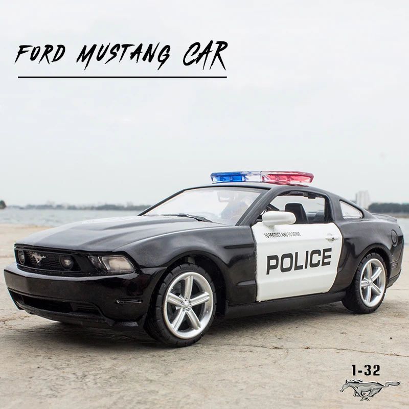 MSZ 1:32 Ford Mustang Автомобилът е Нов Стил на Звук И Лека Сплав Модел за Леене Под Налягане на Метални Кола Откатная Колекция Автомобили, Детска Играчка Подарък